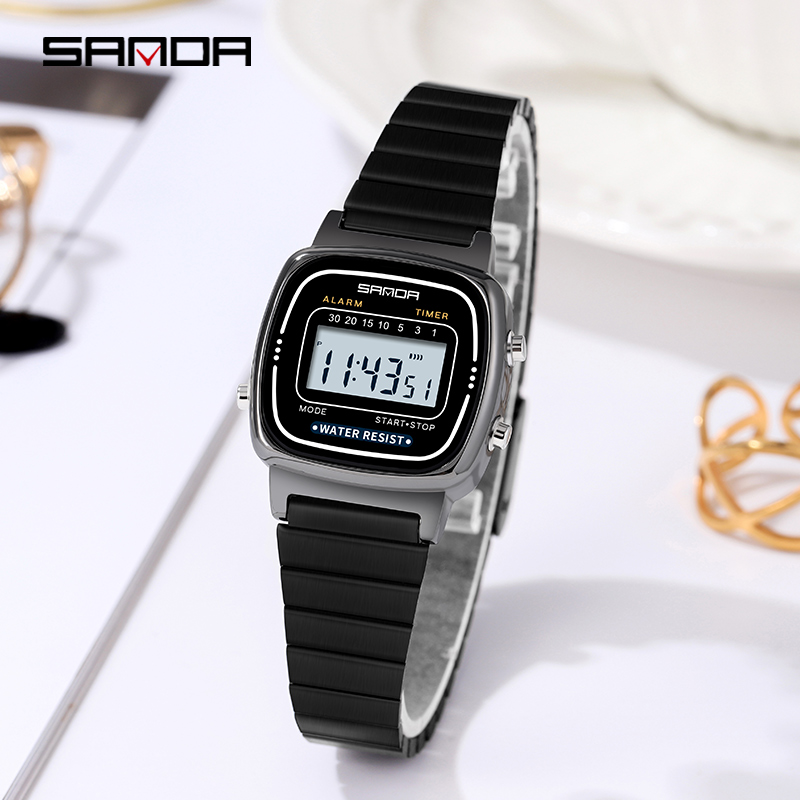 Women Fashion Zone - SANDA 6053 Elektronische Uhr Mode Geschenke