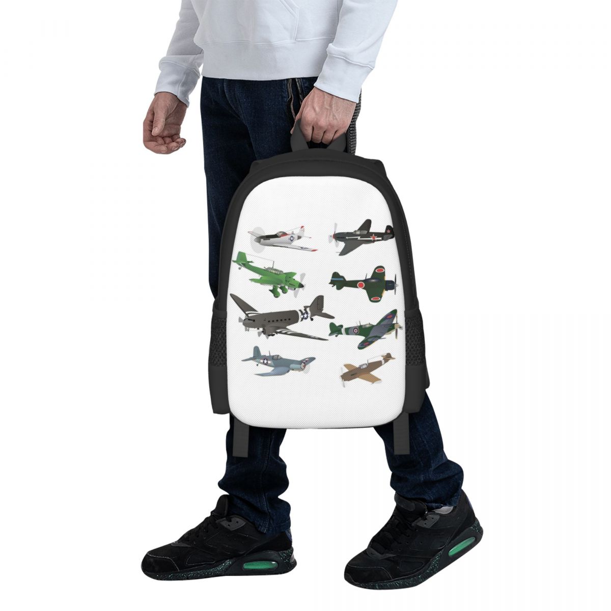 Women'S Fashion Ww2 - Multiple WW2 Airplanes Studentenrucksack, Schultasche, Wandern,