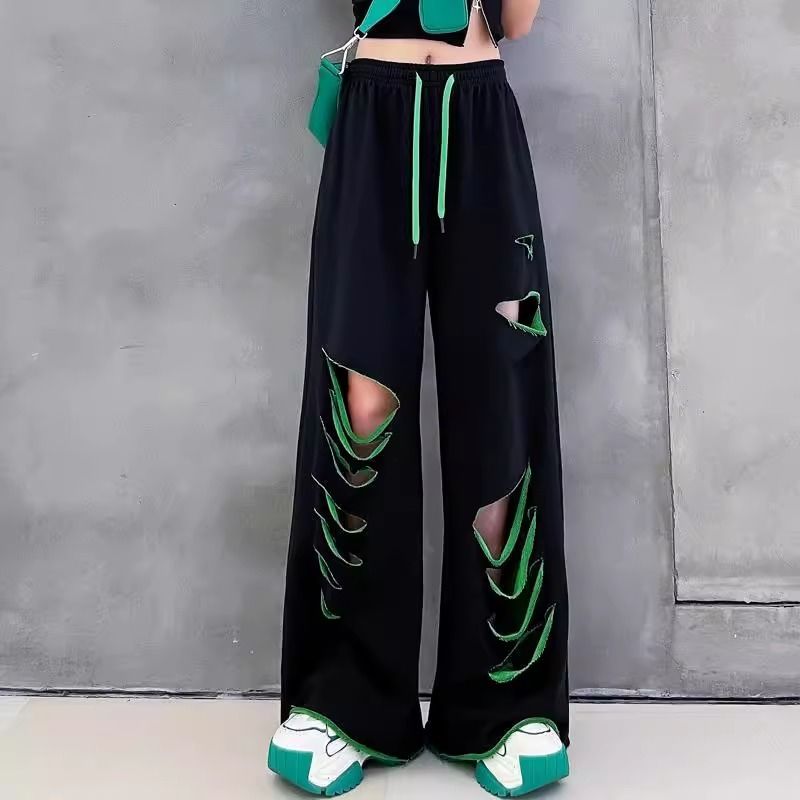 Women'S Fashion Trends Summer 2025 - Damenhose mit weitem Bein, 90er-Jahre-Hose, hochwertig,