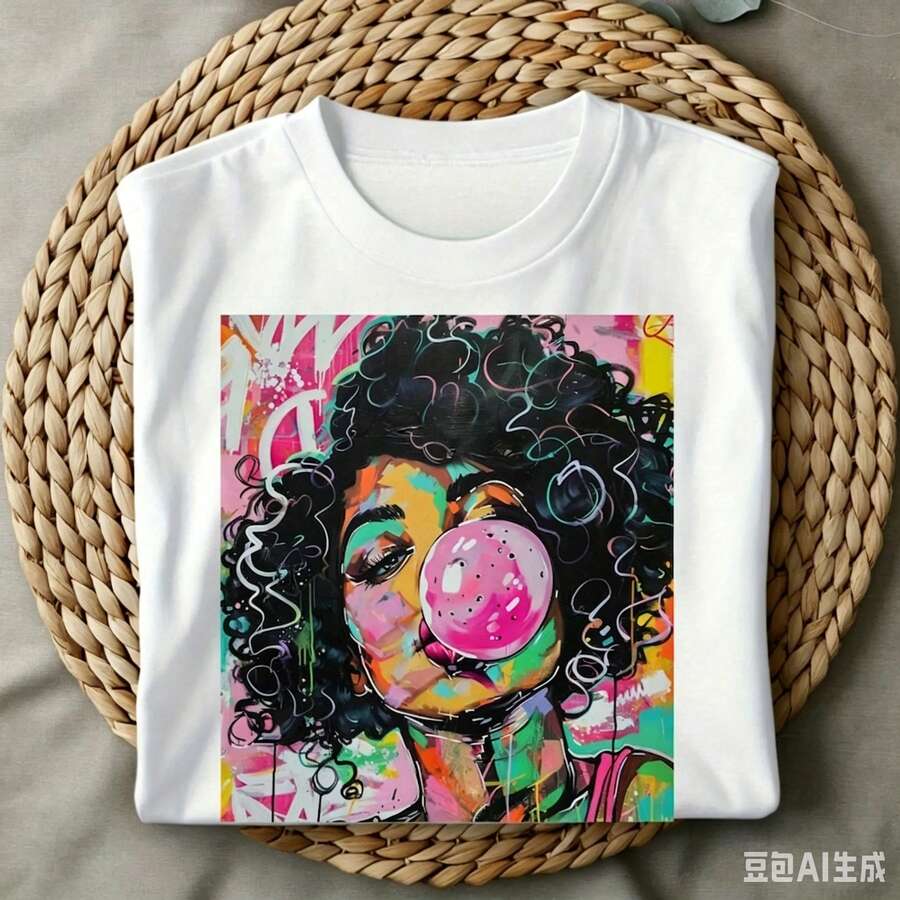 Women'S Fashion Trends Summer 2025 - Funky Weekend Vibes Pop-Art-Print mit lockigem