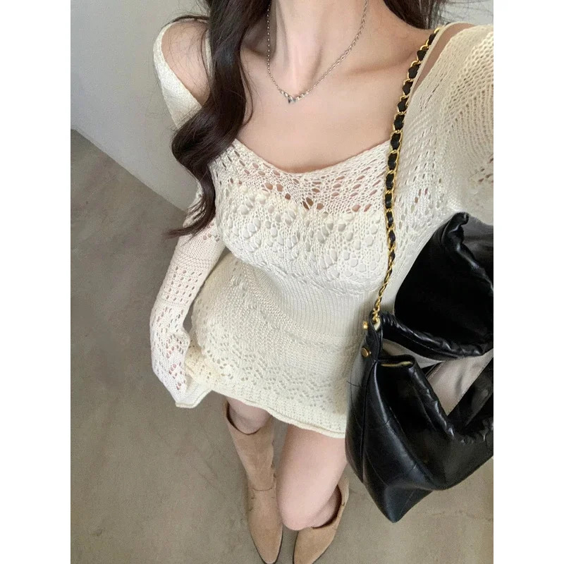 Women Fashion Jackets - 2024 herbst Elegante Strickwaren Frauen Langarm