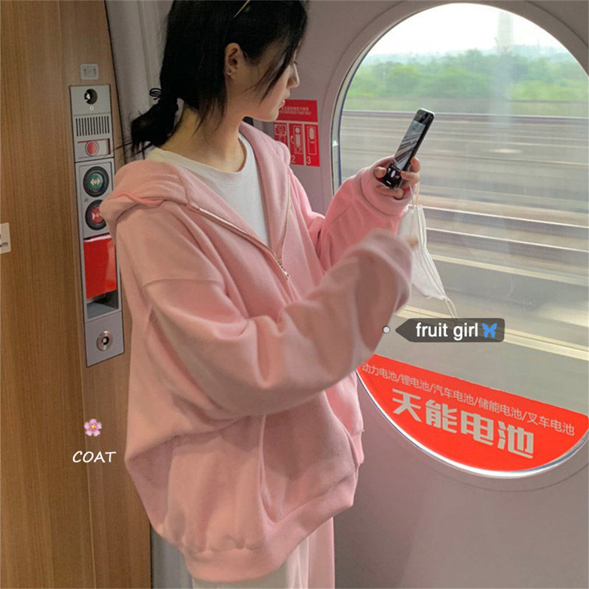 Women'S Fashion Zip Up Hoodies - 2025, neue Ankunft, Damen-Sweatshirts, Y2K-Stil, mit