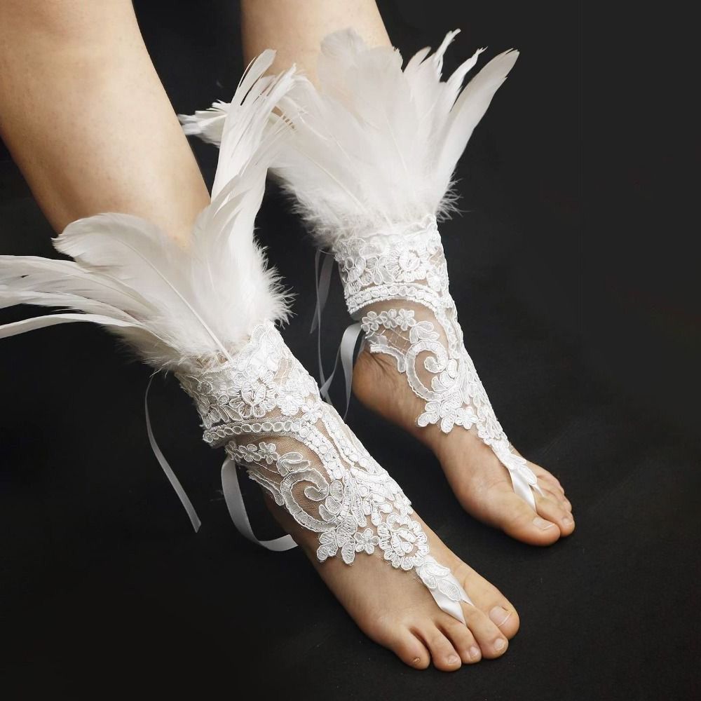 Women Fashion Gloves - 1PC Mode Zubehör Spitze Feder Lange