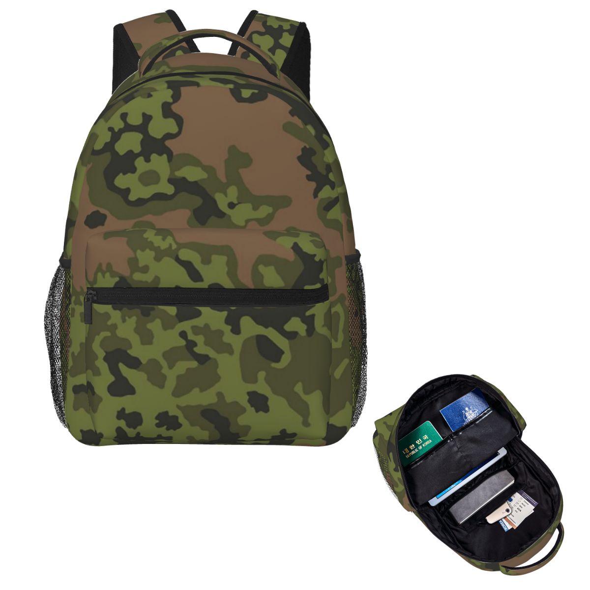 Women'S Fashion Ww2 - German Eichenlaub Summer Camo Ww2 Studentenrucksack
