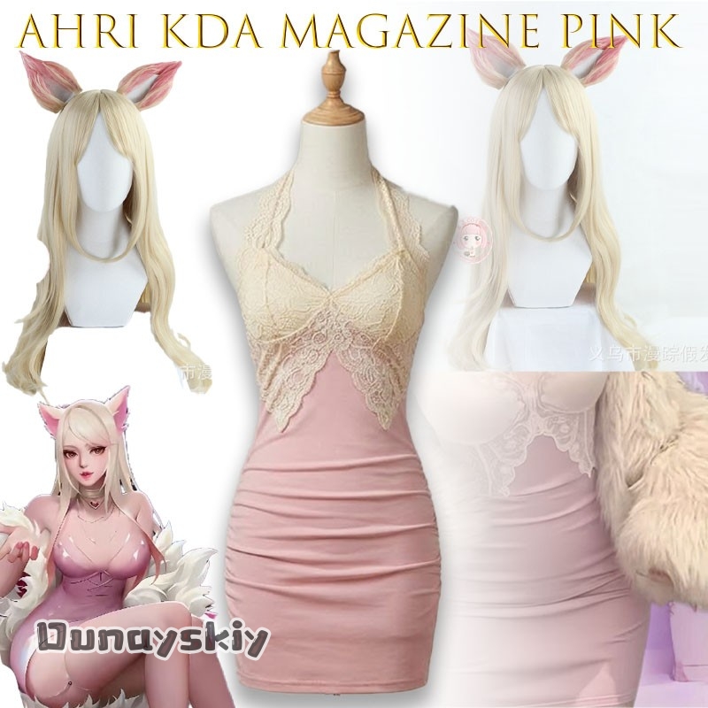 Women'S Fashion Magazine - KDA Magazine Pink Stage Cosplay-Kleid Ahri