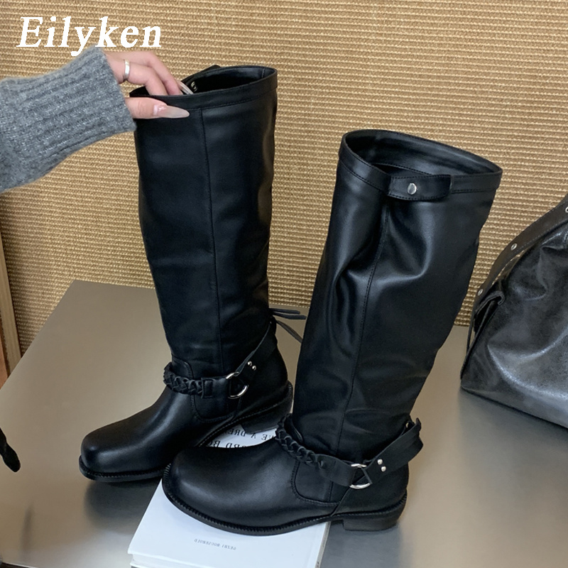 Winter Fashion Women Boots - Eilyken 2027 Herbst Winter Design Gewebter