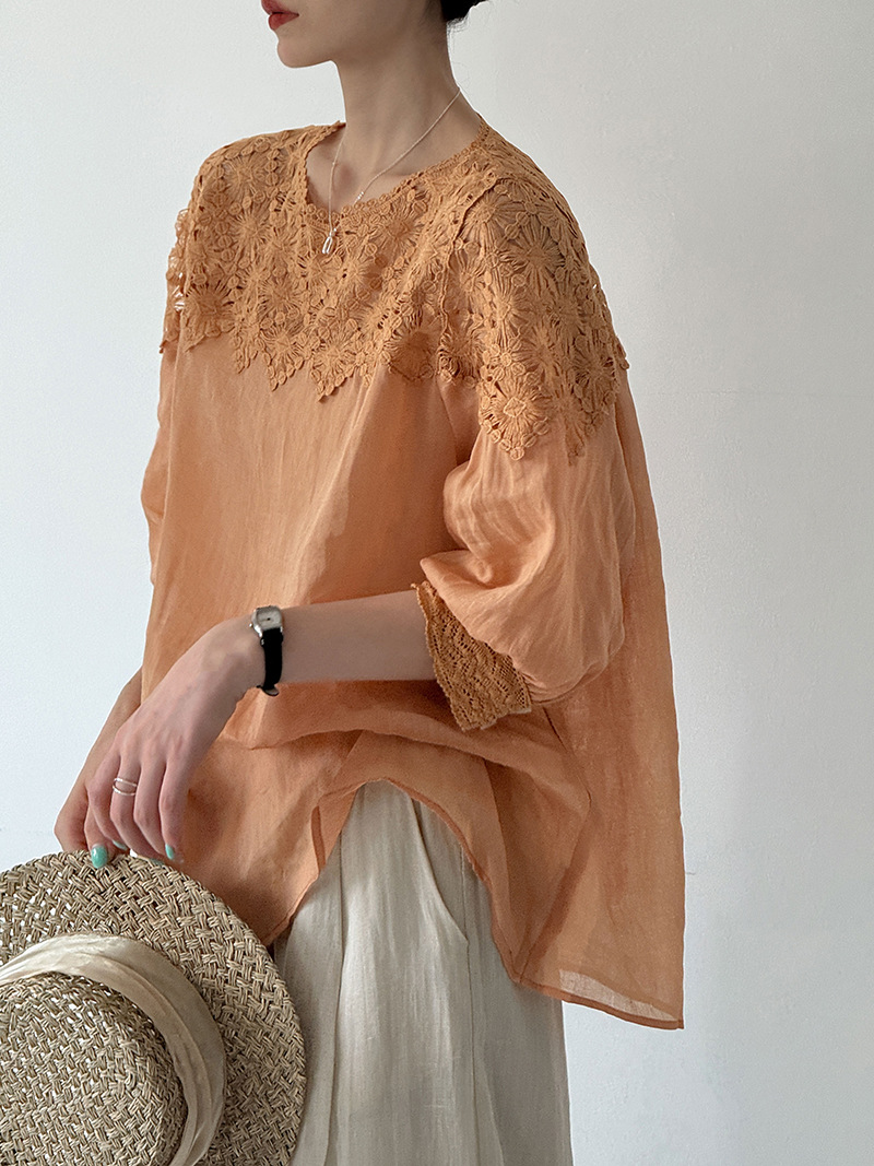 2026 Damen Sommer 100% Leinen  – Women Fashion Blouse Bewertung und Preis