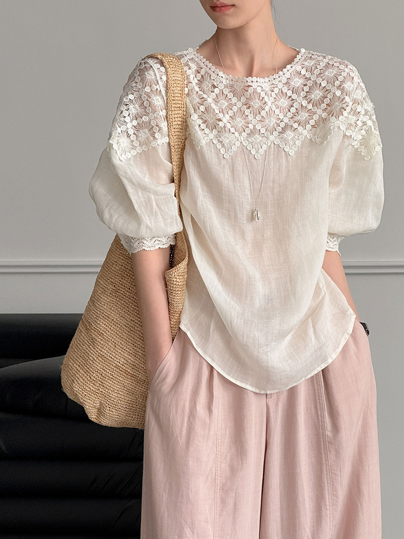 2026 Damen Sommer 100% Leinen  – Women Fashion Blouse Bewertung und Preis
