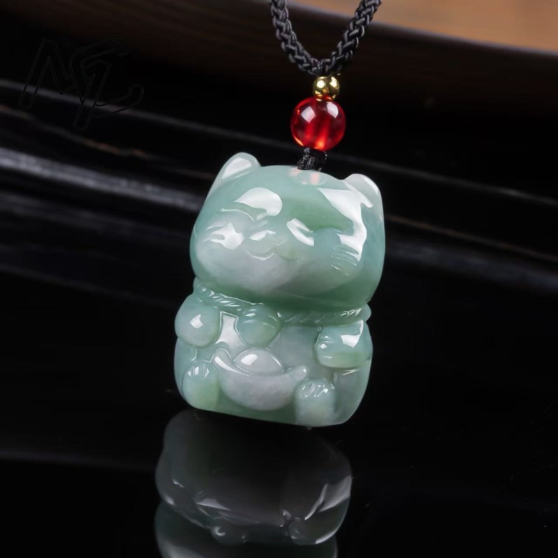 Natürlicher Smaragd-Jade Glück – Women Fashion Necklace Bewertung und Preis
