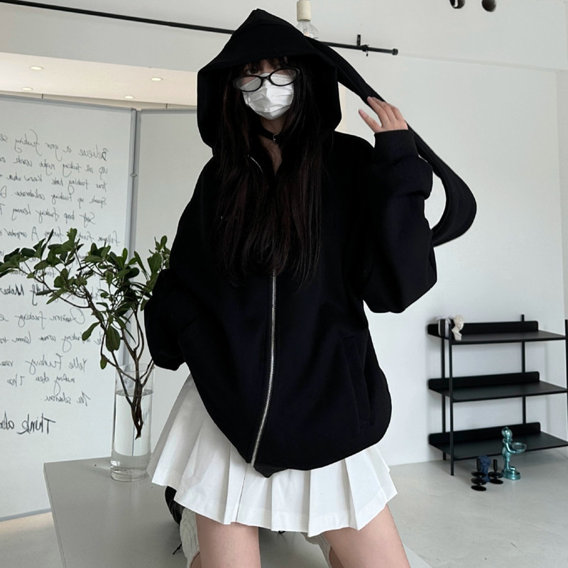 2025 Herbst Kawaii Bunny Big E – Women'S Fashion Zip Up Hoodies Bewertung und Preis
