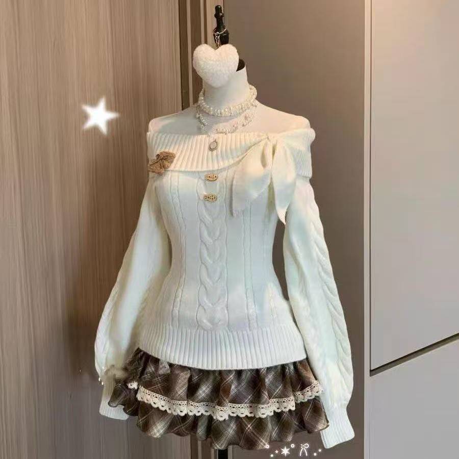Kawaii Japanischer Stil 2-Teil – Women'S Fashion Knitwear Bewertung und Preis