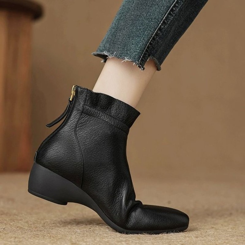 Winter Damen Halbhohe Ledersti – Women'S Fashion Rain Boots Bewertung und Preis