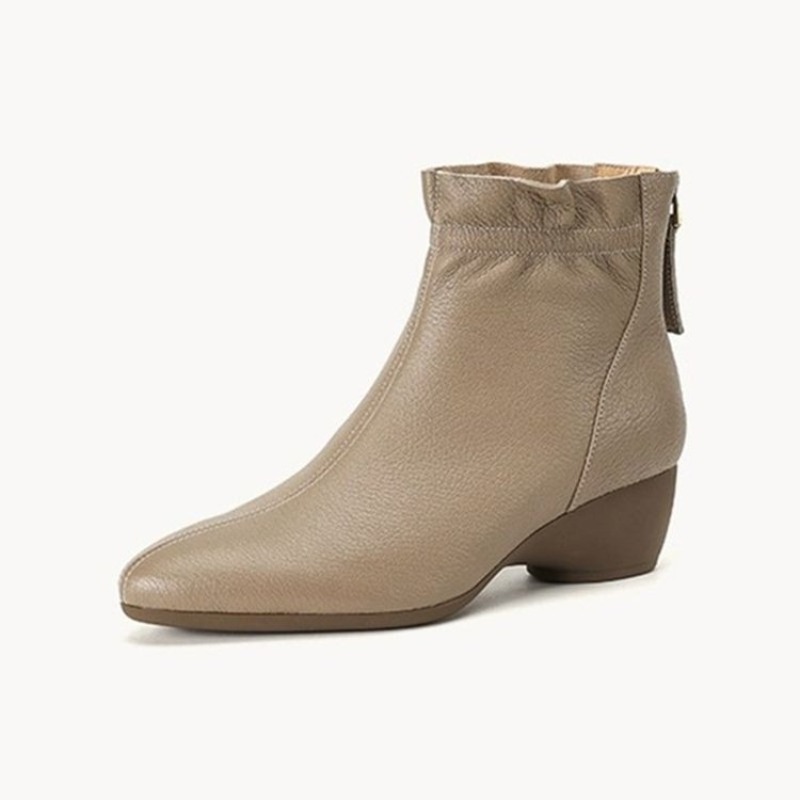 Winter Damen Halbhohe Ledersti – Women'S Fashion Rain Boots Bewertung und Preis