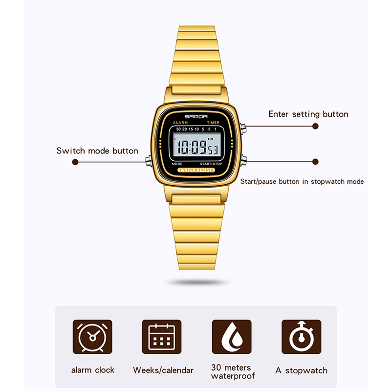 Sanda Frauen goldene klassisch – Women Fashion Zone Bewertung und Preis