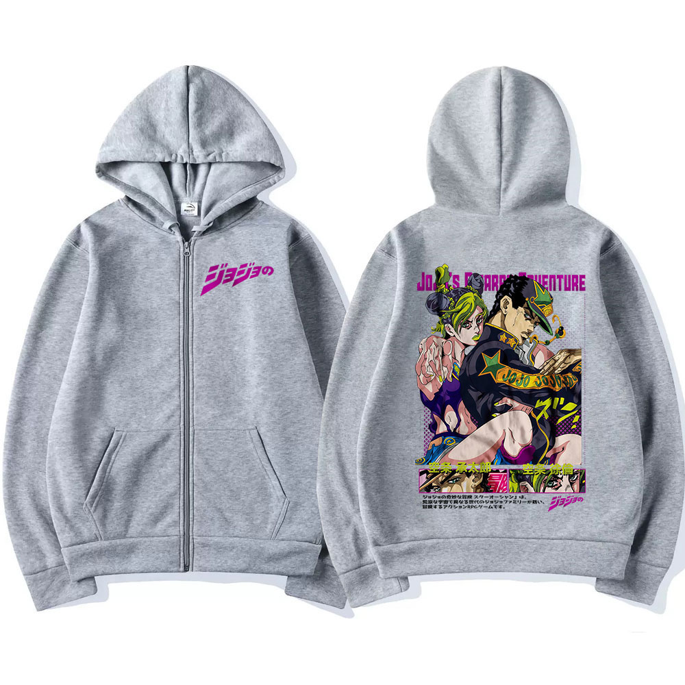 Anime Jojo Bizarre Adventure Z – Women'S Fashion Zip Up Hoodies Bewertung und Preis