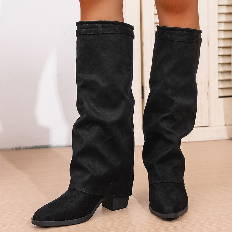 Fashion Slip Auf Hochhackigen  – Winter Fashion Women Boots Bewertung und Preis