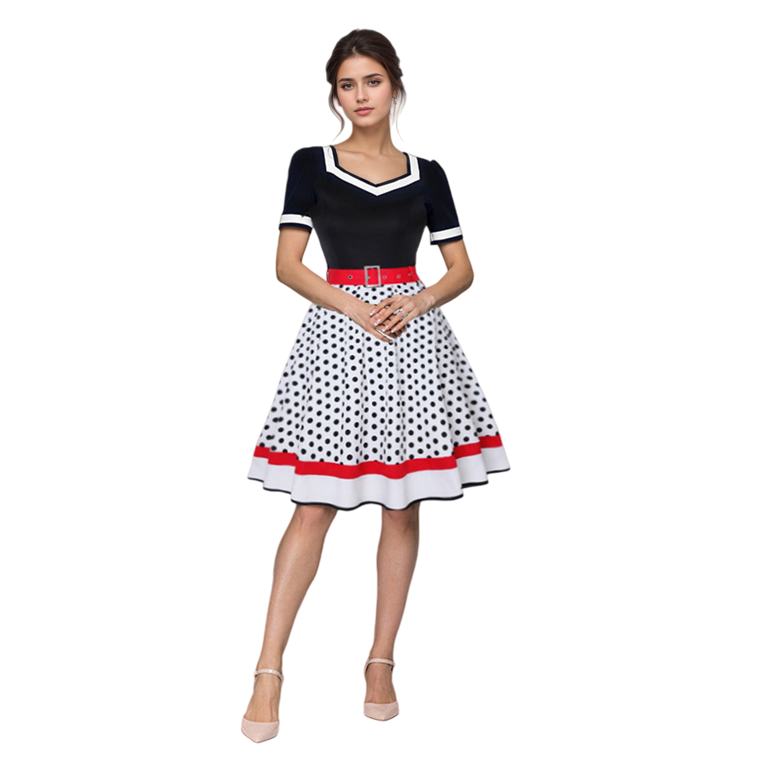 Vintage V-Ausschnitt Kurzarm S – Women'S Fashion In The 50S Bewertung und Preis