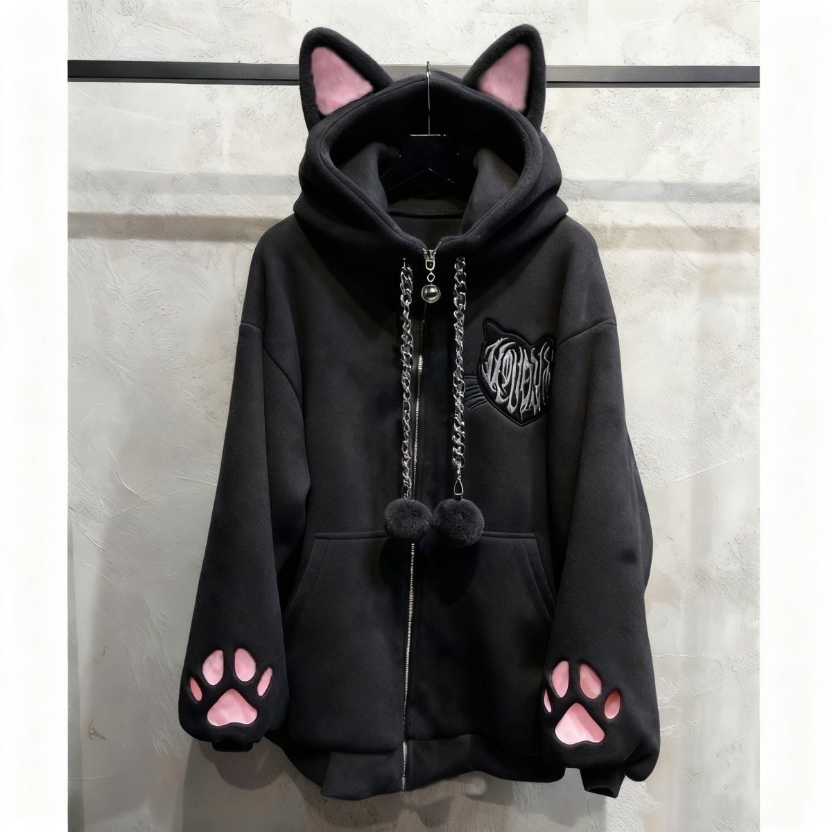 Harajuku Punk Gothic Anime-ins – Women'S Fashion Zip Up Hoodies Bewertung und Preis