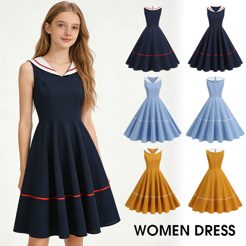 Retro Marine-Stil Kleid Sommer – Women'S Fashion In The 50S Bewertung und Preis