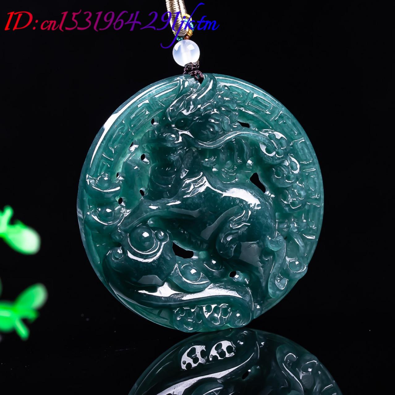 Burmesischer Jadeit-Drachenanh – Women Fashion Necklace Bewertung und Preis
