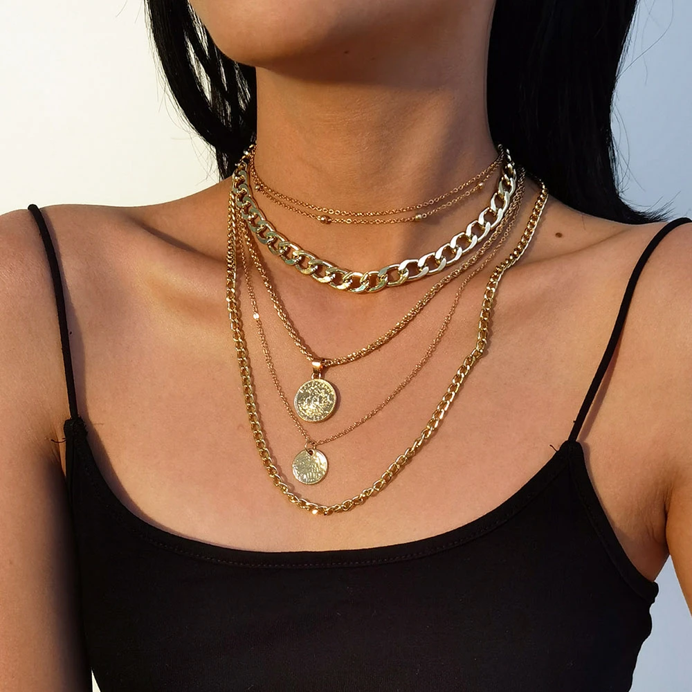 2022 Kragen Punk dicke Kette G – Women'S Fashion Show 2022 Bewertung und Preis