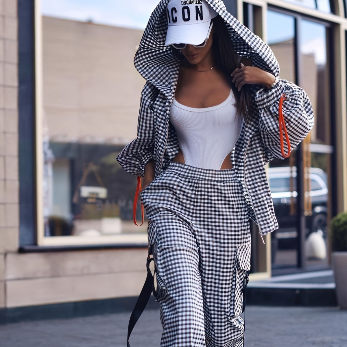 Frühling Herbst Casual Plaid P – Women'S Fashion Zip Up Hoodies Bewertung und Preis