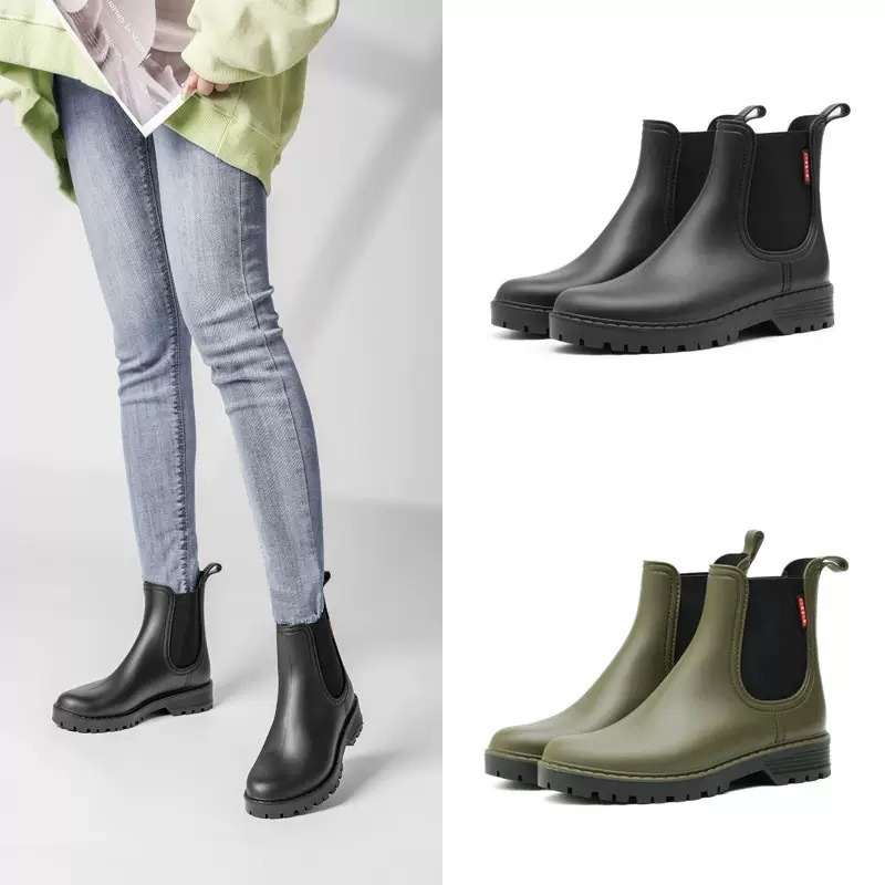 Kurze, rutschfeste Regenschuhe – Women'S Fashion Rain Boots Bewertung und Preis
