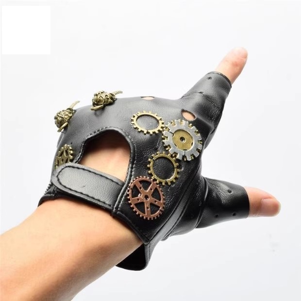 Steampunk PU Leder Fingerlose  – Women Fashion Gloves Bewertung und Preis
