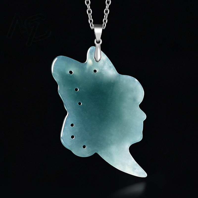 S925 Silber Natürlicher Blauer – Women Fashion Necklace Bewertung und Preis