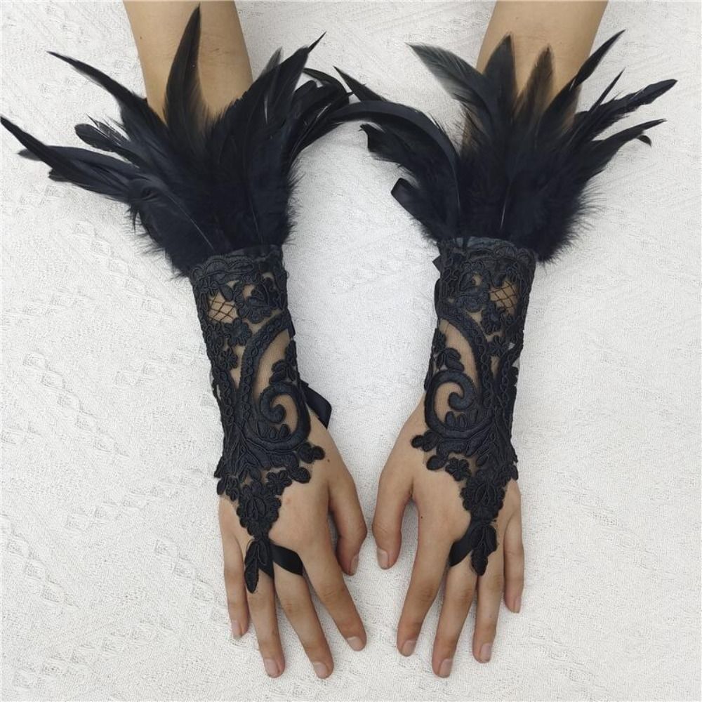 1PC Mode Zubehör Spitze Feder  – Women Fashion Gloves Bewertung und Preis