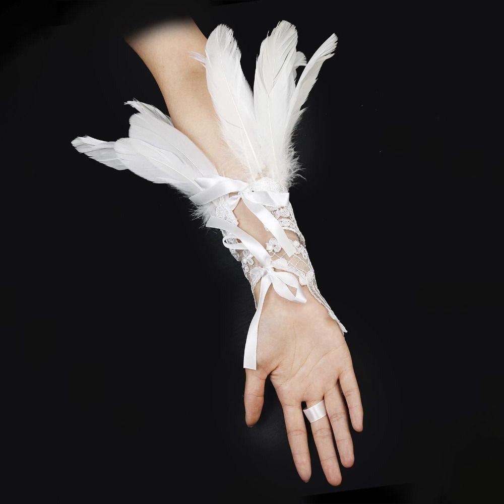 1PC Mode Zubehör Spitze Feder  – Women Fashion Gloves Bewertung und Preis