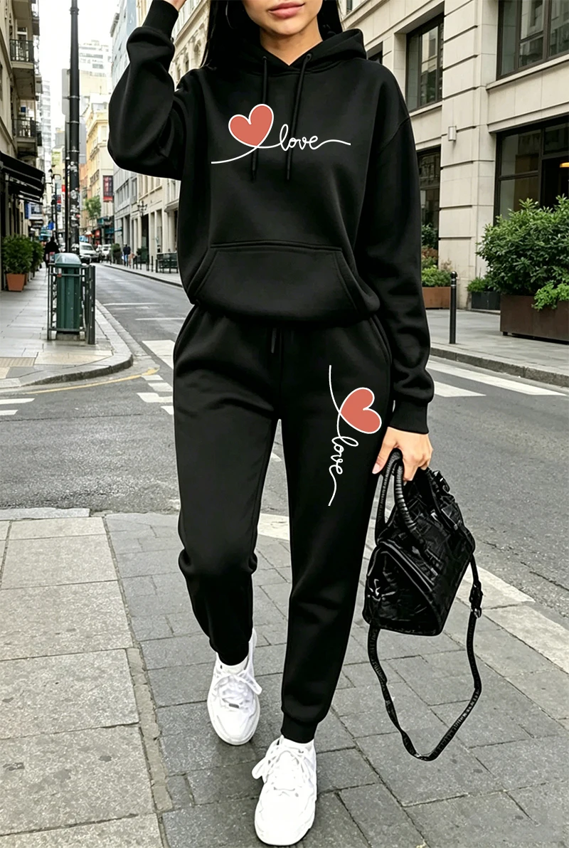 Damen-Trainingsanzug mit Print – Women'S Fashion Sweatshirts Bewertung und Preis
