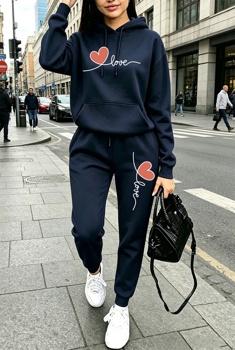 Damen-Trainingsanzug mit Print – Women'S Fashion Sweatshirts Bewertung und Preis