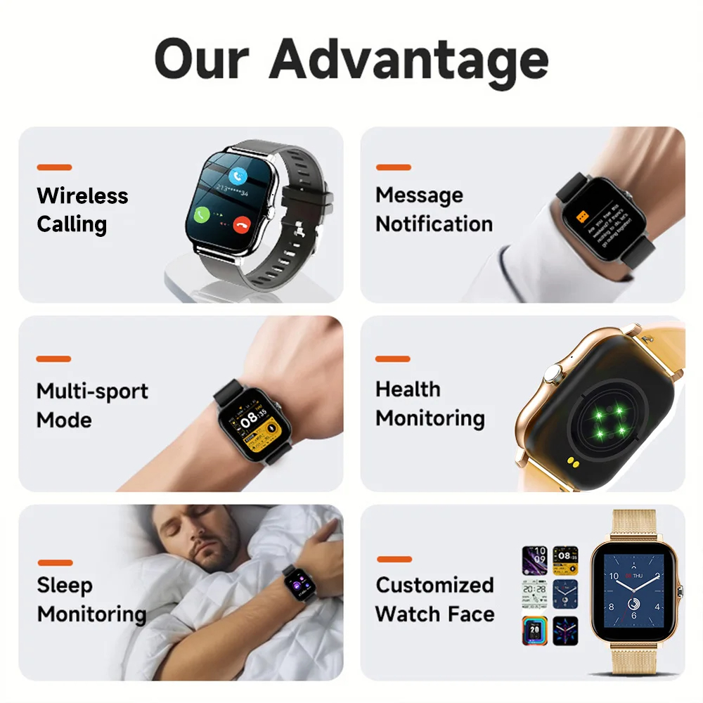 Smart Watch für Android IOS Uh – Women Fashion Zone Bewertung und Preis