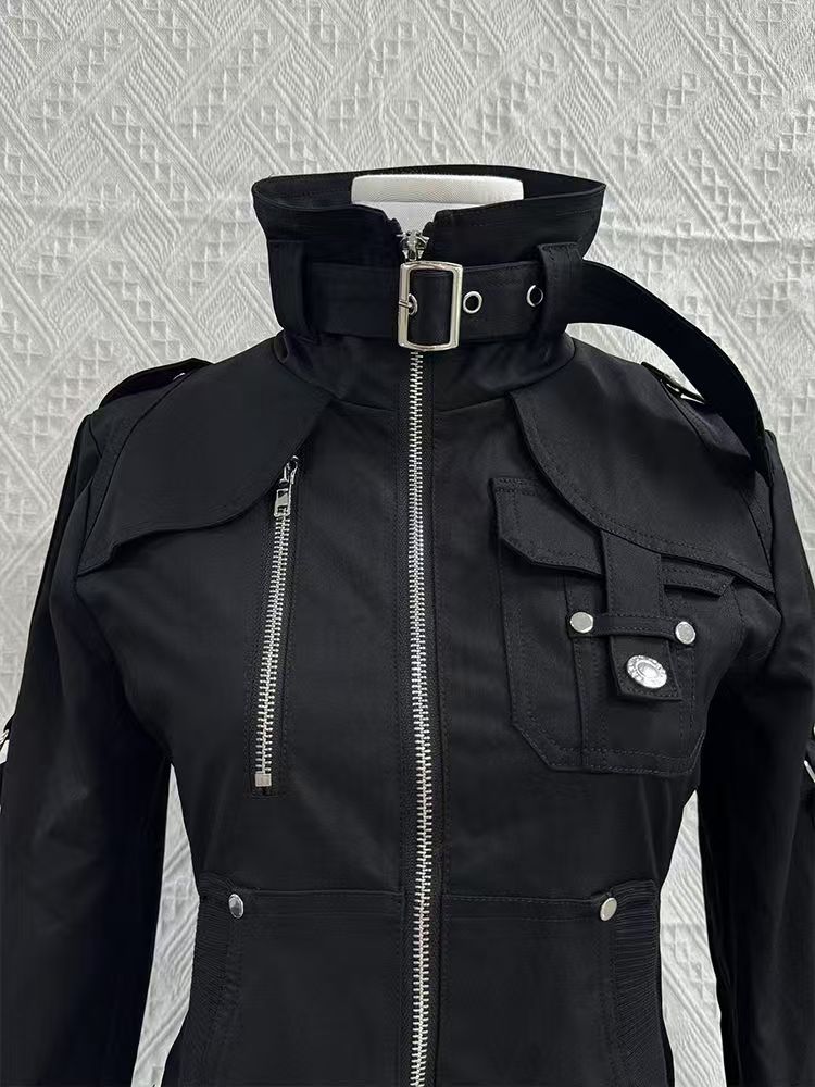 Y2K Gothic Schwarzer Slim-Fit  – Women'S Fashion Zip Up Hoodies Bewertung und Preis