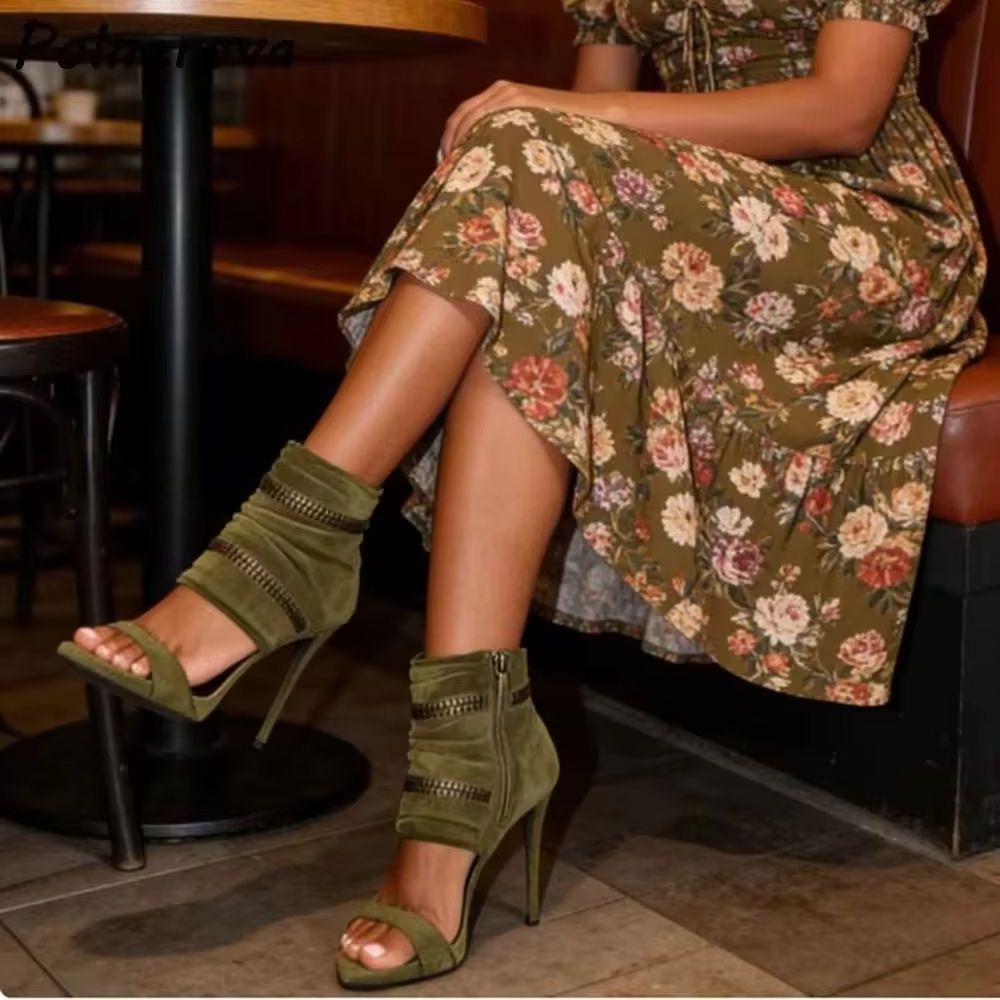 Slouchy Sandalen-Stiefel mit R – Women'S Fashion Boots Bewertung und Preis