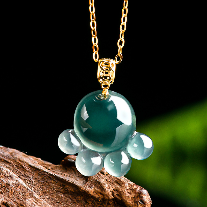 Natürlicher Echter Smaragd Bla – Women Fashion Necklace Bewertung und Preis