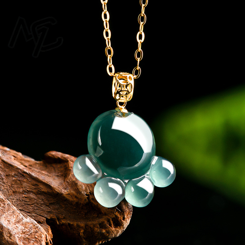 Natürlicher Echter Smaragd Bla – Women Fashion Necklace Bewertung und Preis