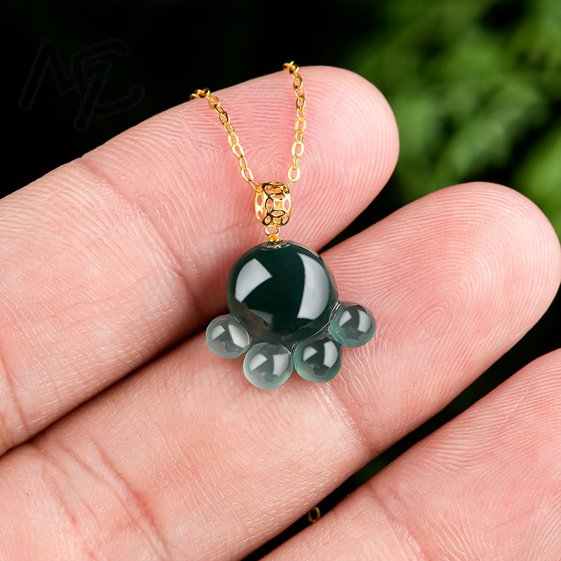 Natürlicher Echter Smaragd Bla – Women Fashion Necklace Bewertung und Preis