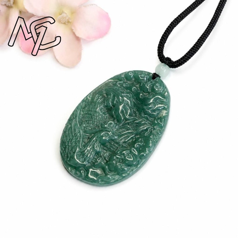 Echter Natürlicher Smaragd-Jad – Women Fashion Necklace Bewertung und Preis