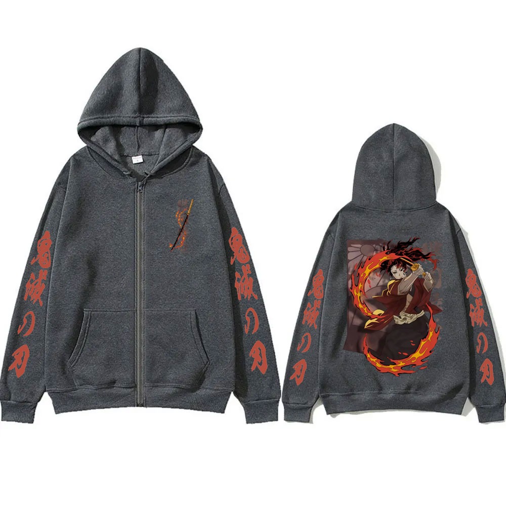Neue Demon Slayer Tsugikuni Yo – Women'S Fashion Zip Up Hoodies Bewertung und Preis