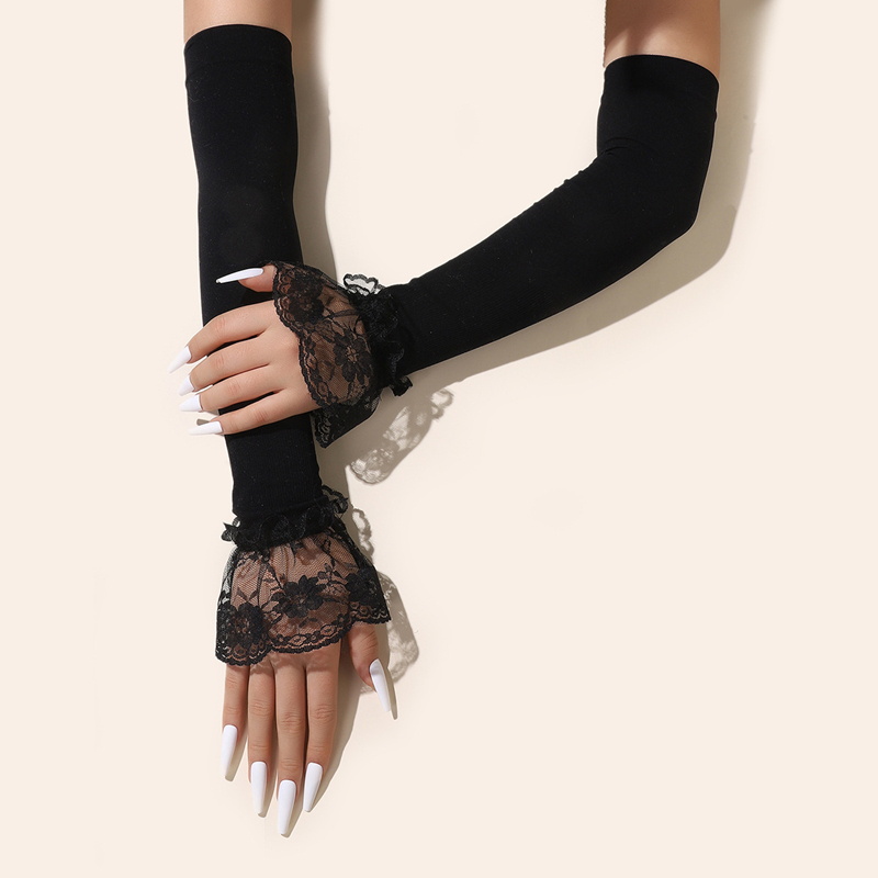 Mode Lange Spitze Arm Ärmel So – Women Fashion Gloves Bewertung und Preis