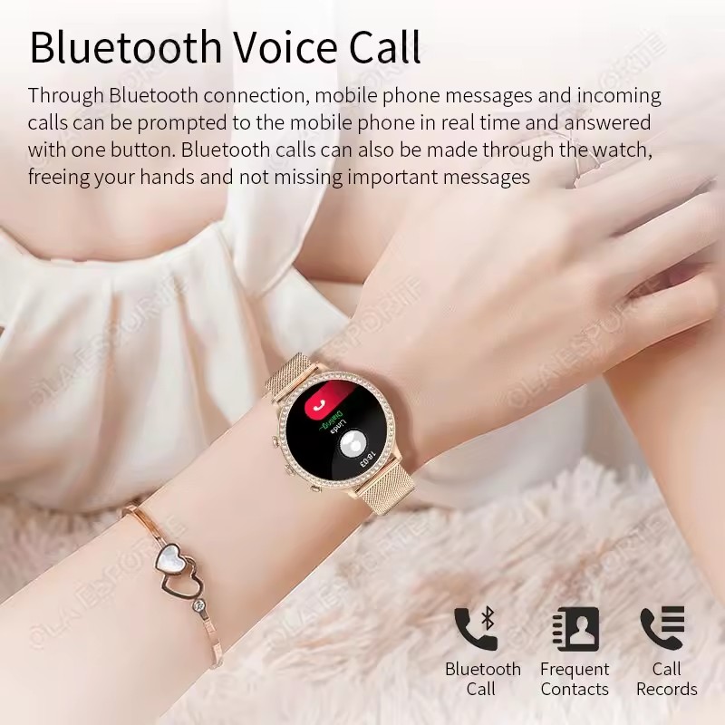 Elegante Damen-Smartwatch mit  – Women Fashion Zone Bewertung und Preis